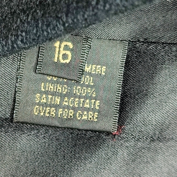 St.John Coat Collection by Marie Gray Pea Coat Black Cashmere Wool Blend size 16 - Picture 12 of 14